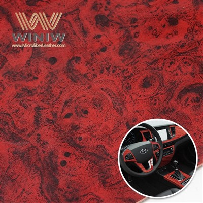 1.2mm Frith-Scratch Microfiber Faux PU Suíocháin Gluaisteán Ábhar Leathar