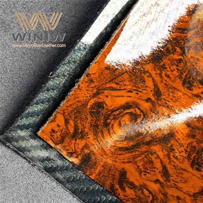 Ábhar Feithicleach Leathar Saorga Microfiber 1.2mm Cúram Éasca