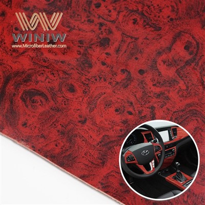 1.4mm Cúram Éasca Microfiber PU Sintéiseach Car Interior Fabraic Leathar